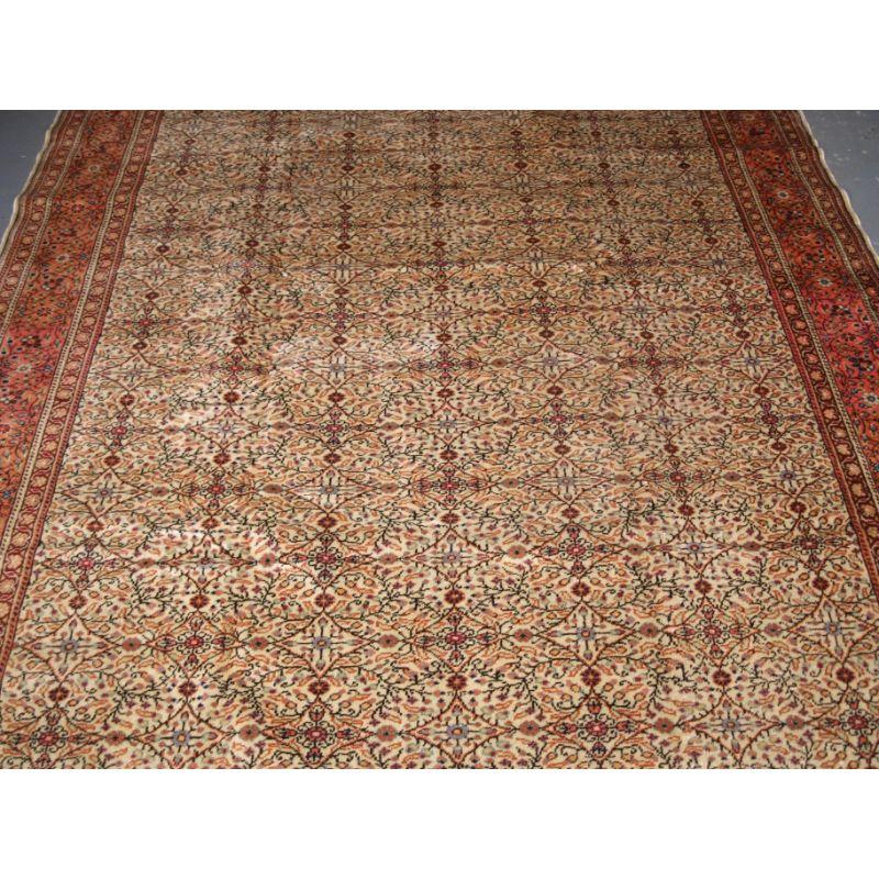 20th Century Old Turkish Kayseri Carpet For Sale