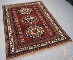 Old Turkish Kazak Rug Kars Region in Octagon Medallion Design, Circa 1920/30