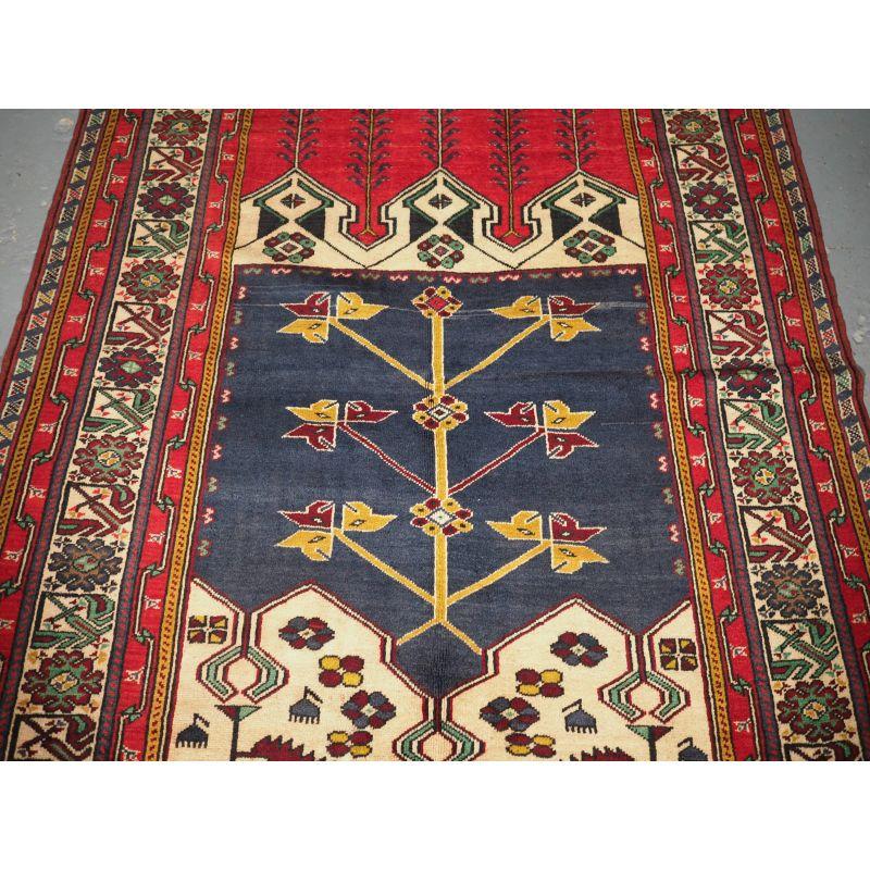 20th Century Old Turkish Ladik Prayer Rug, Great Condition, circa 1930 For Sale