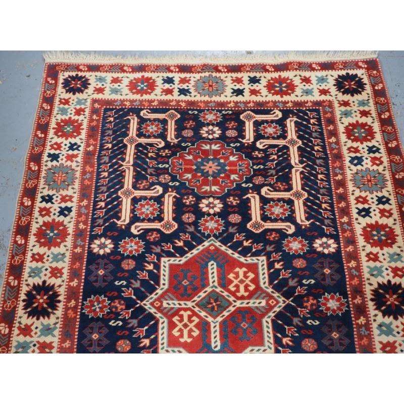 Old Turkish Teppich mit kaukasischem Kuba Afshan-Design, ca. 40 Jahre alt (Türkisch) im Angebot