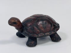Old Turtle in noble wood primitive art from Brazil circa 1900 "JABUTI"
