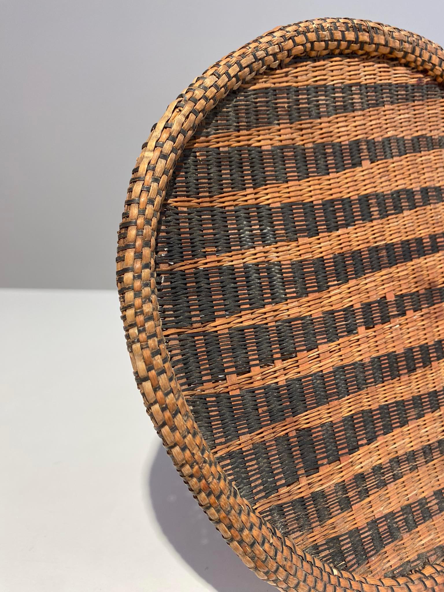 Old Tutsi Basket - Rwanda - African Basketry Late 19th Century African Art Congo In Good Condition For Sale In Leuven, BE