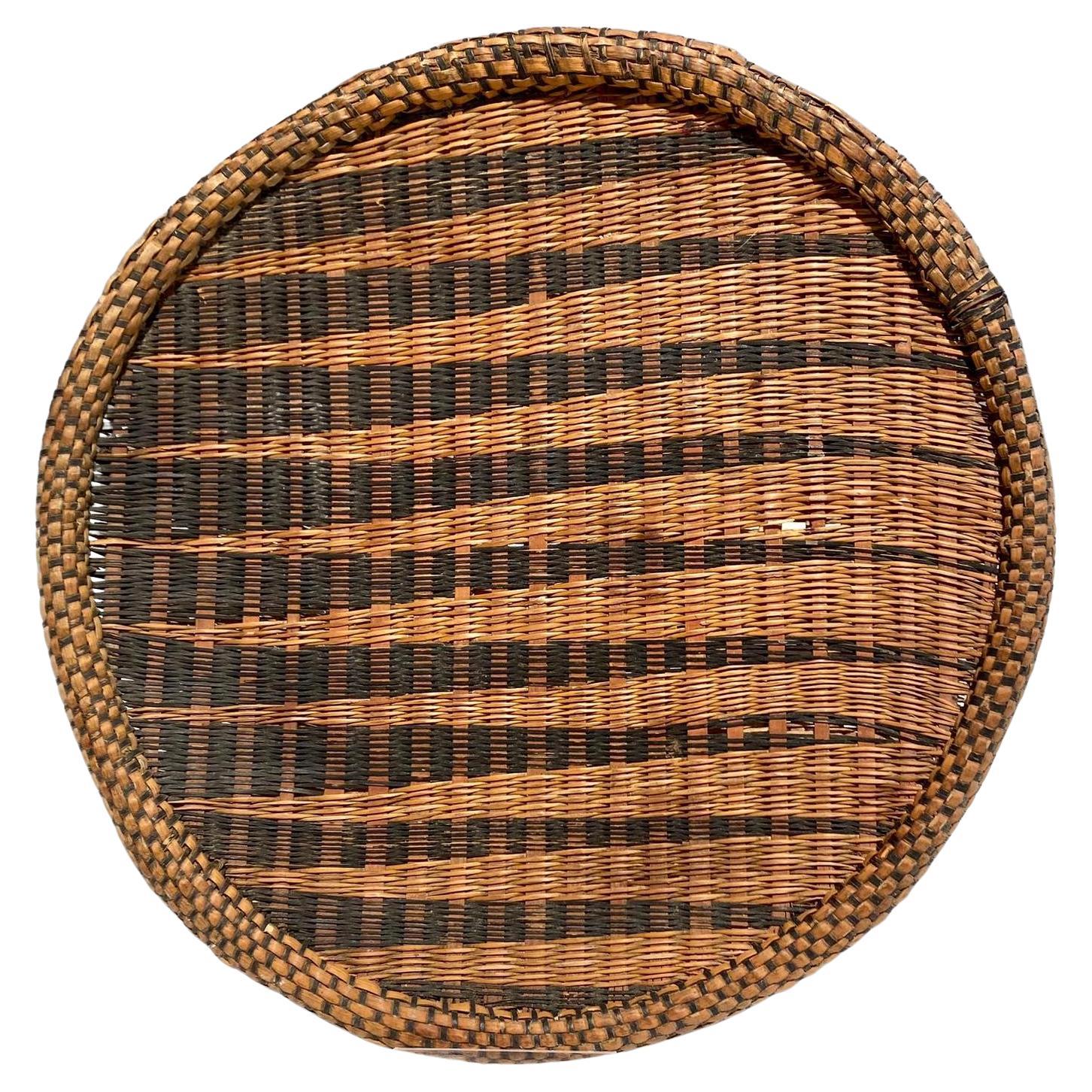 Antigua cesta tutsi - Ruanda - Cestería africana Finales del siglo XIX Arte africano Congo