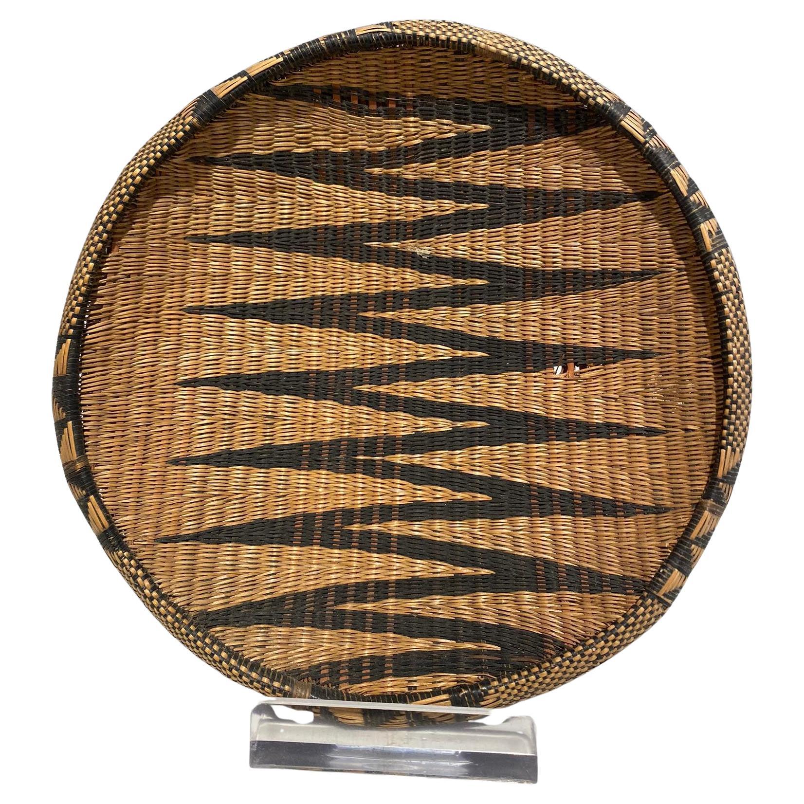 Antigua cesta tutsi - Ruanda - Cestería africana Finales del siglo XIX Arte africano Congo