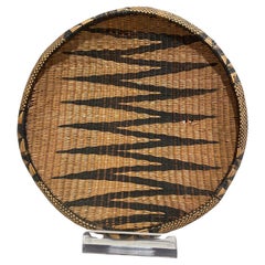 Antigua cesta tutsi - Ruanda - Cestería africana Finales del siglo XIX Arte africano Congo