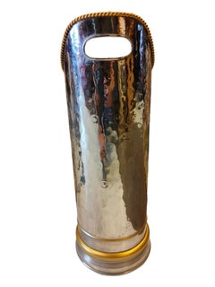 Old Umbrella Stand in Silver and Gold