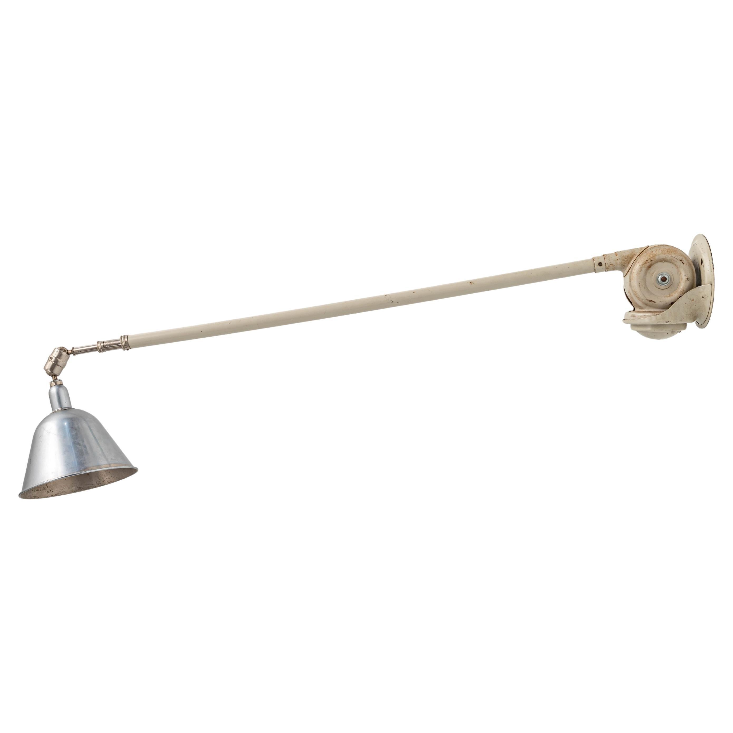 Old Version Johan Petterson Triplex Lamp with Metal Shade, Sweden, 1930's For Sale