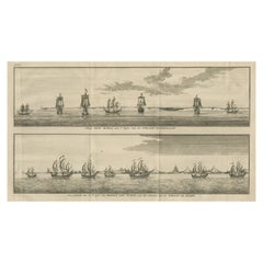 Vieilles vues du Cabo Santa Maria et de Tierra del Fuego, Chili, 1749