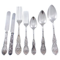 Old Vineyard by Wood & Hughes Sterling Silver Flatware Service Set 88 pcs Rare