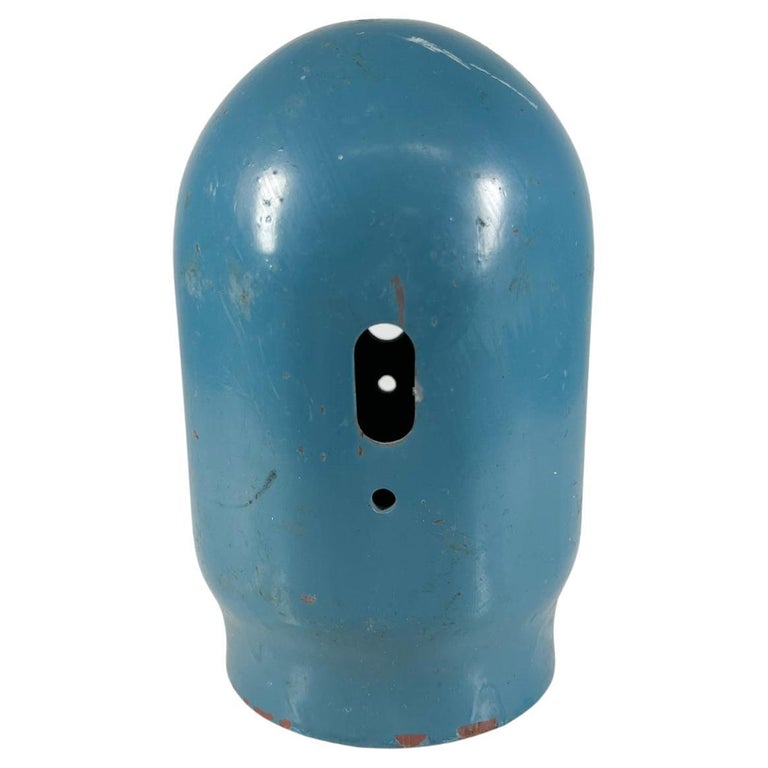 Old Vintage Blue Threaded Gas Cylinder Cap For Sale at 1stDibs