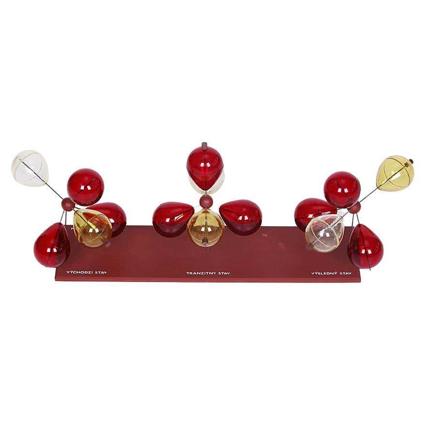 Old Vintage School Molecular Model Czech 1970s For Sale at 1stDibs