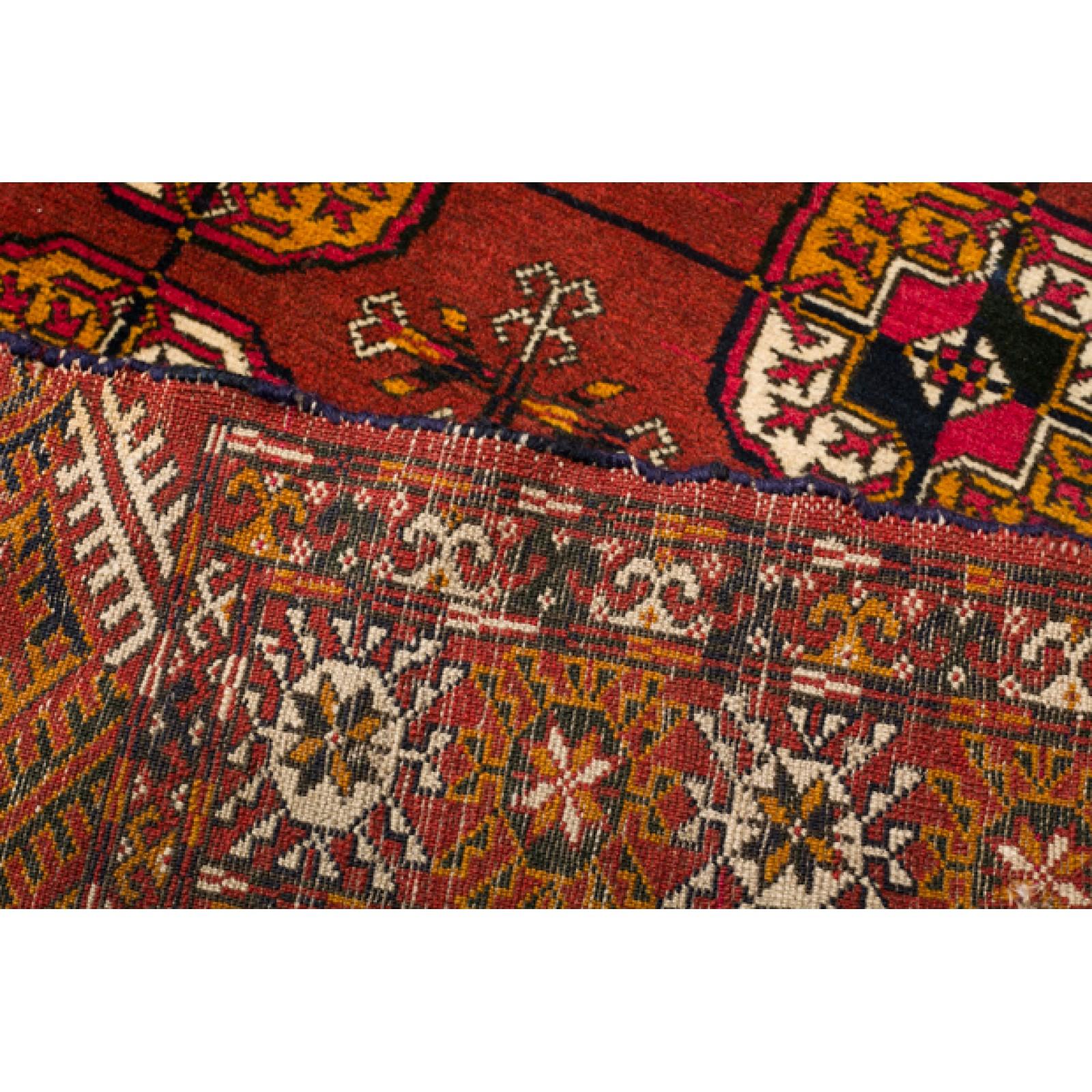 Alfombra turcomana antigua Vintage Tekke Bukhara, Alfombra turcomana Bokhara Buhara Tejido a mano en venta