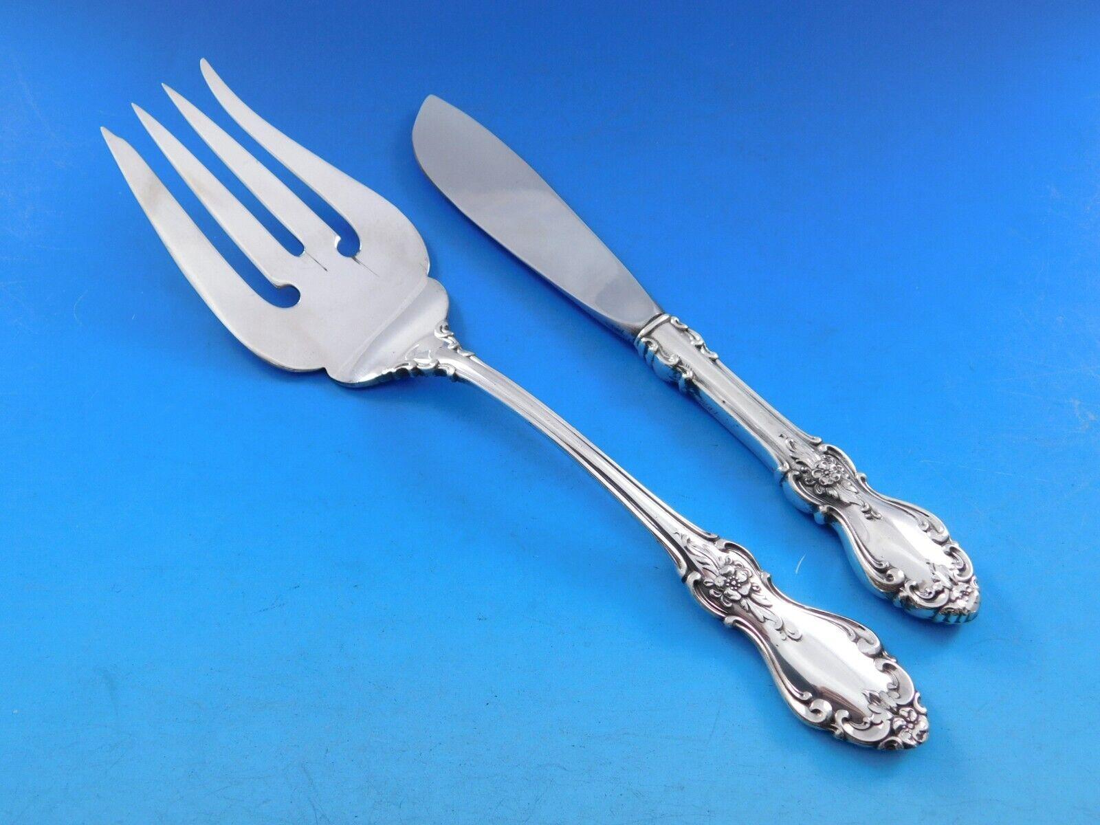 Old Virginia di Reed & Barton Servizio di posate in argento sterling 12 Set 67 pezzi in vendita 5