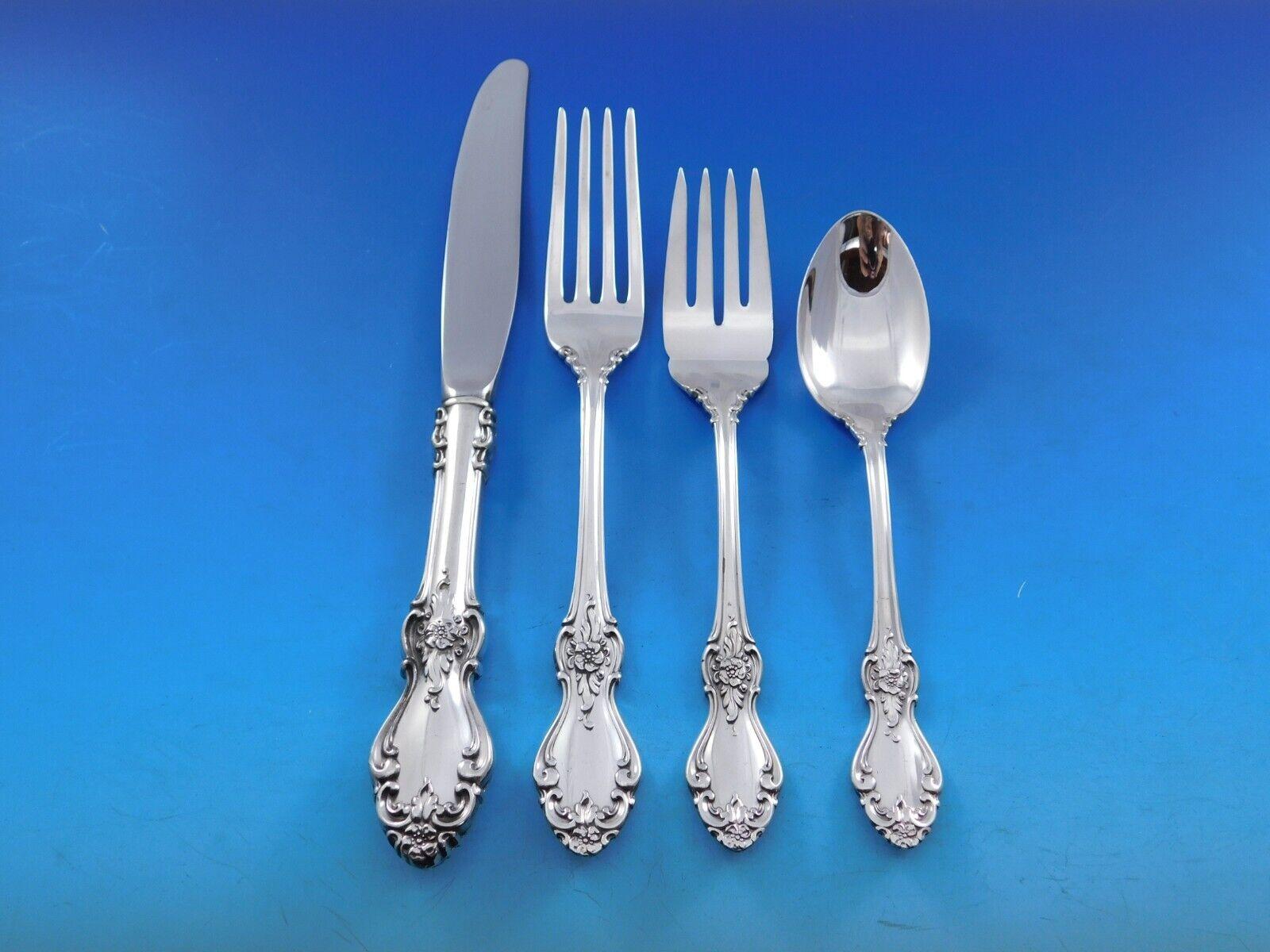Old Virginia di Reed & Barton Servizio di posate in argento sterling 12 Set 67 pezzi In condizioni ottime in vendita a Big Bend, WI