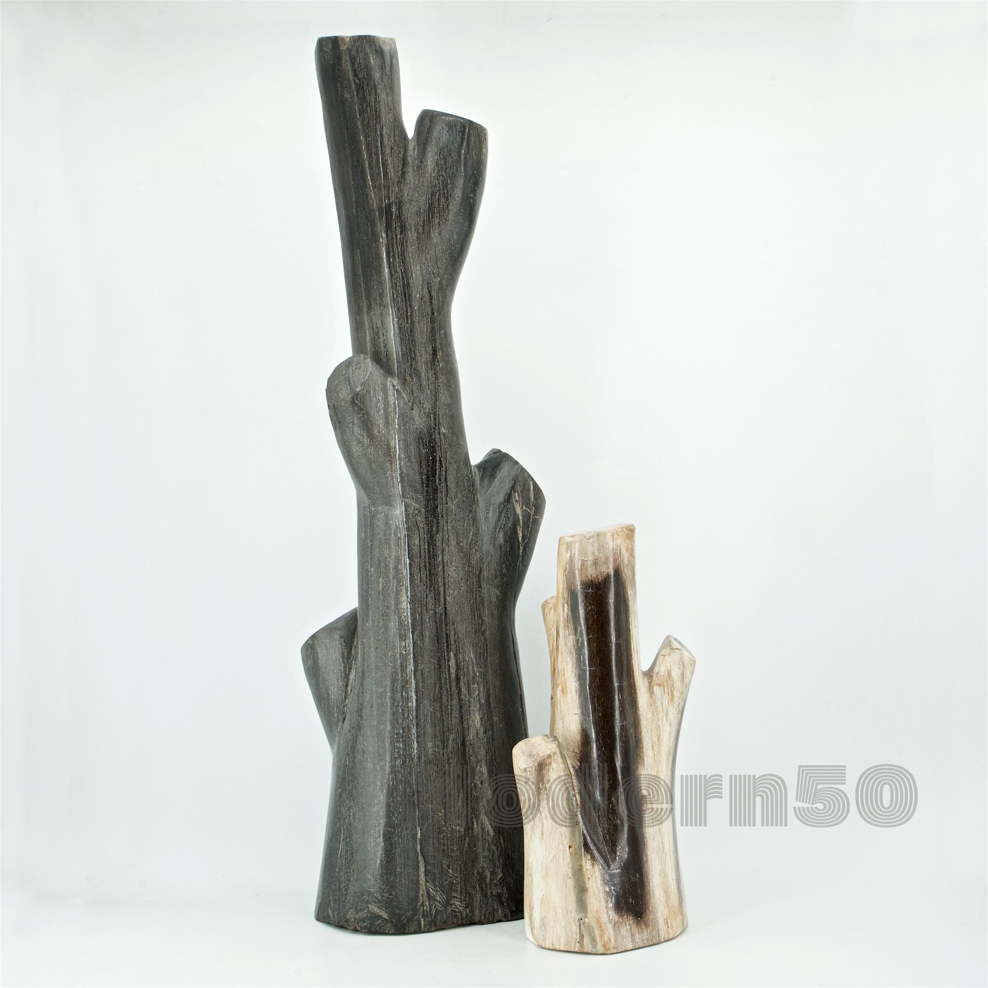 American Craftsman Sculptures de bois pétrifié sculptées de style American Studio Craft en vente