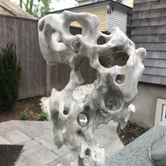 Old White "Infinity" Taihu Scholar Rock Infinity Stone from Old Shanghai