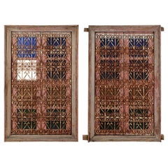 Old Windows with Scroll Screen and Shutters, 20th Century