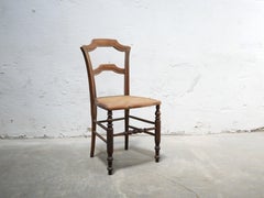 Old wooden cane chair