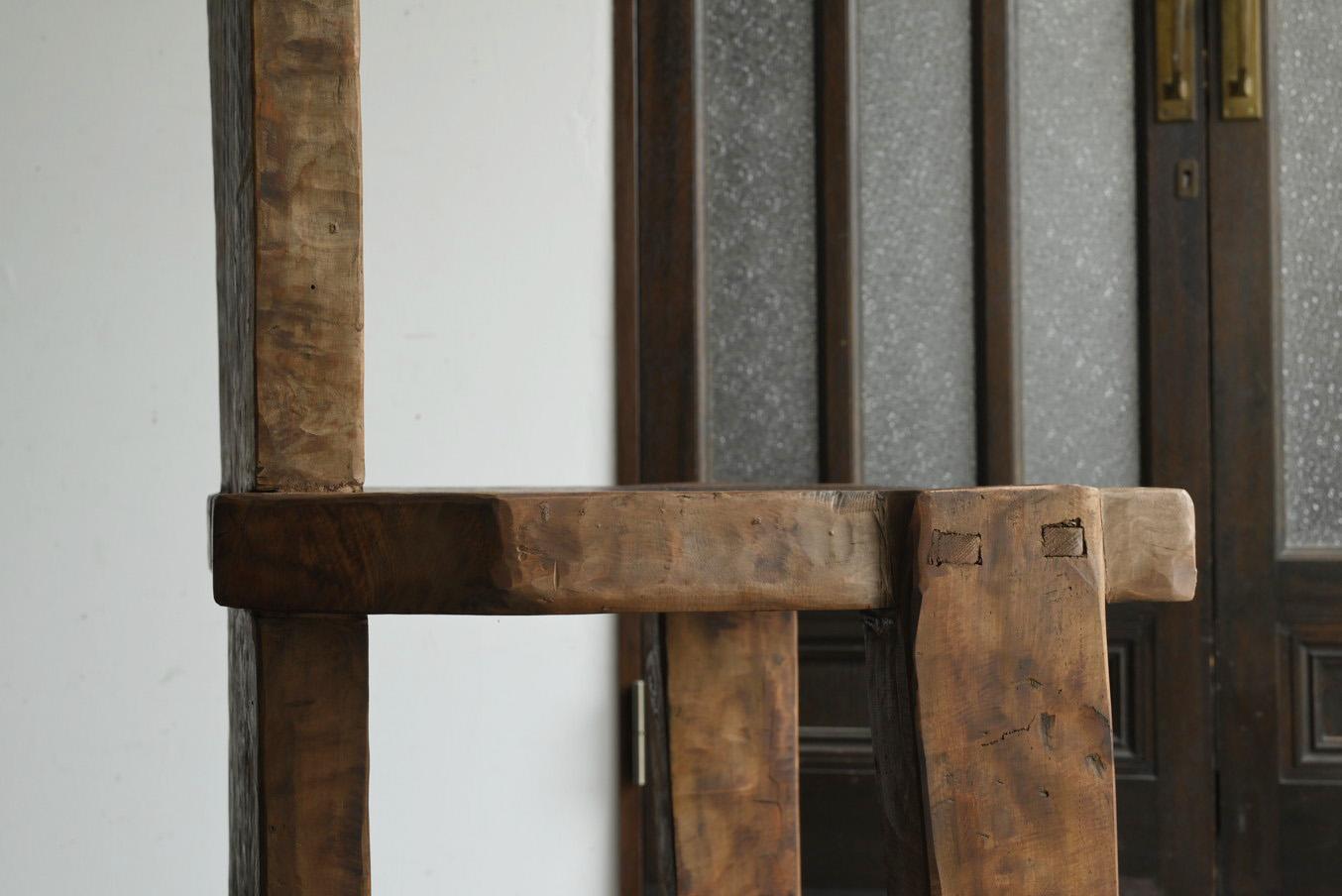 Alter Holzstuhl aus Southeast Asia/ Stuhl mit Rückenlehne 3