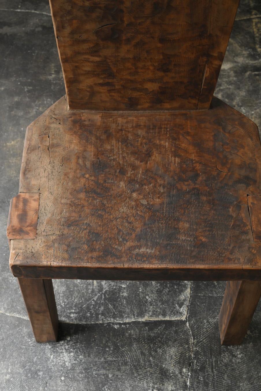 Alter Holzstuhl aus Southeast Asia/ Stuhl mit Rückenlehne 4