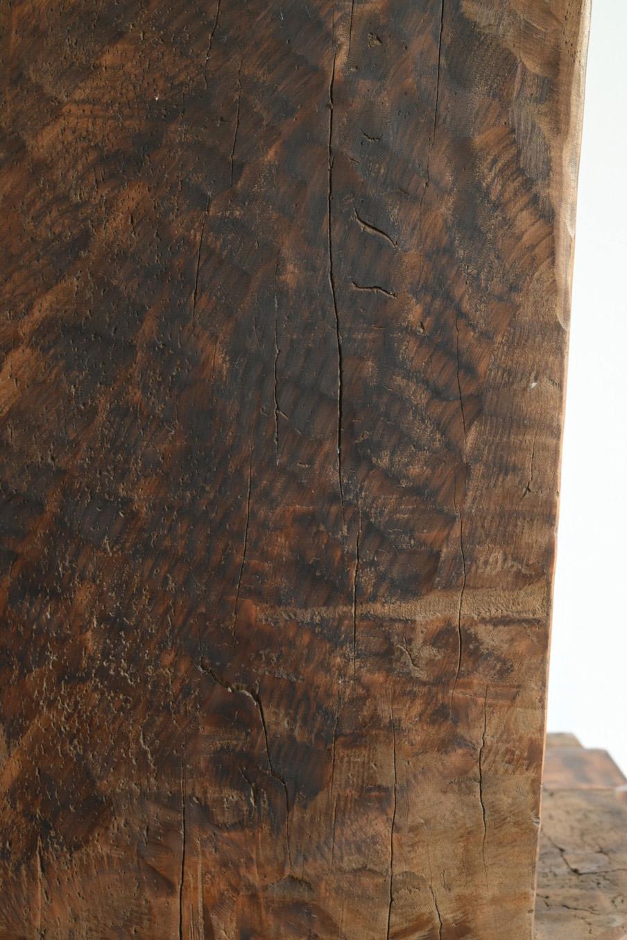 Alter Holzstuhl aus Southeast Asia/ Stuhl mit Rückenlehne 8