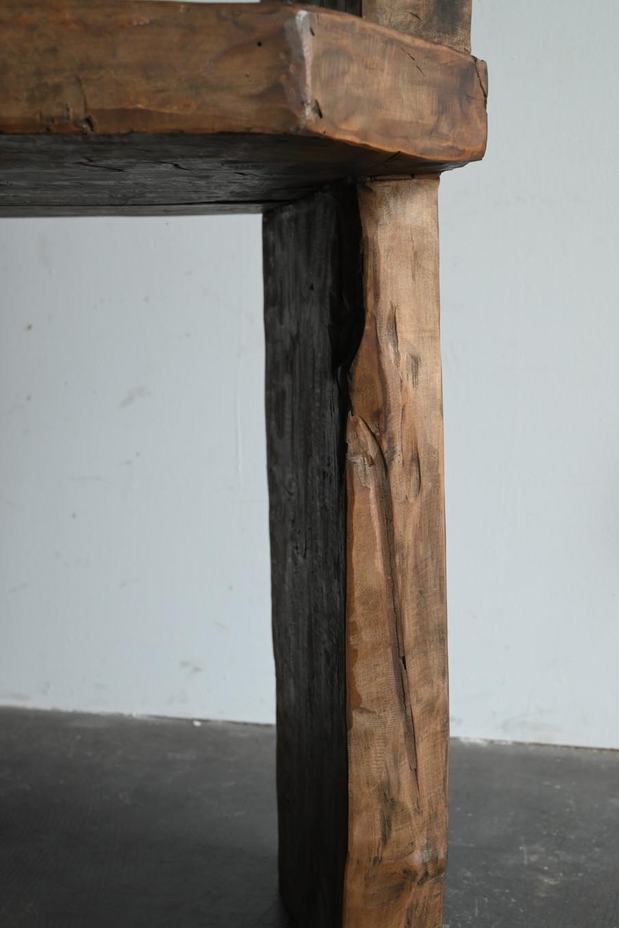 Alter Holzstuhl aus Southeast Asia/ Stuhl mit Rückenlehne 10