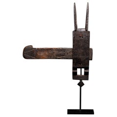 Old Wooden Decorative Bamana Storage Room Lock