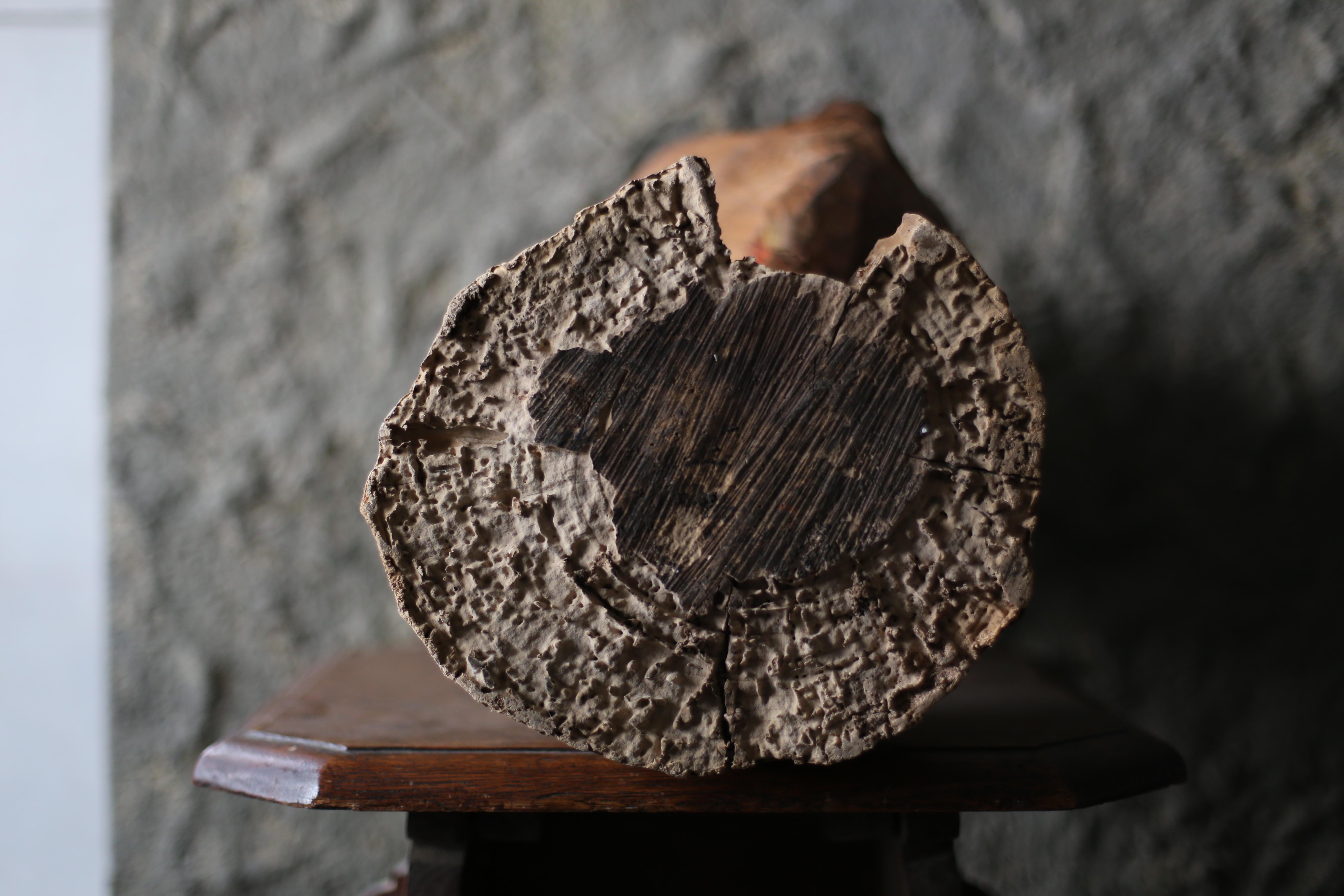 Old Wooden Facial Sculpture by an unknown artist from Japan 6