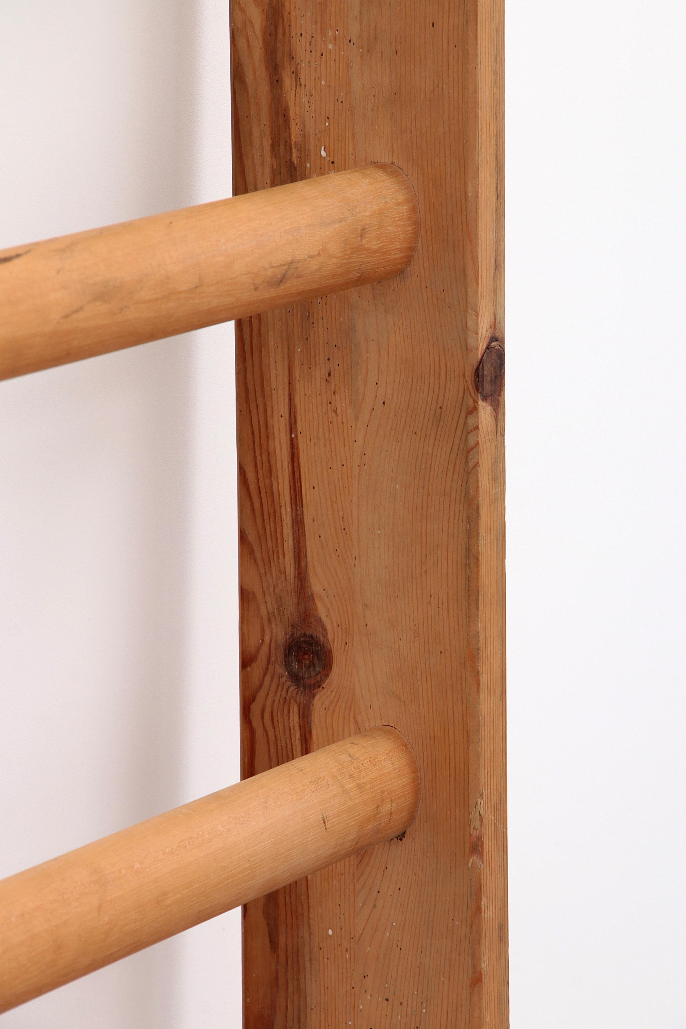 Mid-20th Century Old wooden gym climbing frame or physio rack from the 1960s, top vintage