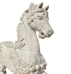 Old Wooden Juvenile Carousel Horse