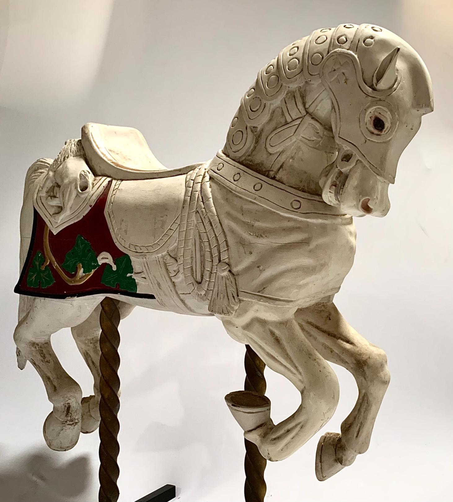 wooden carousel horse