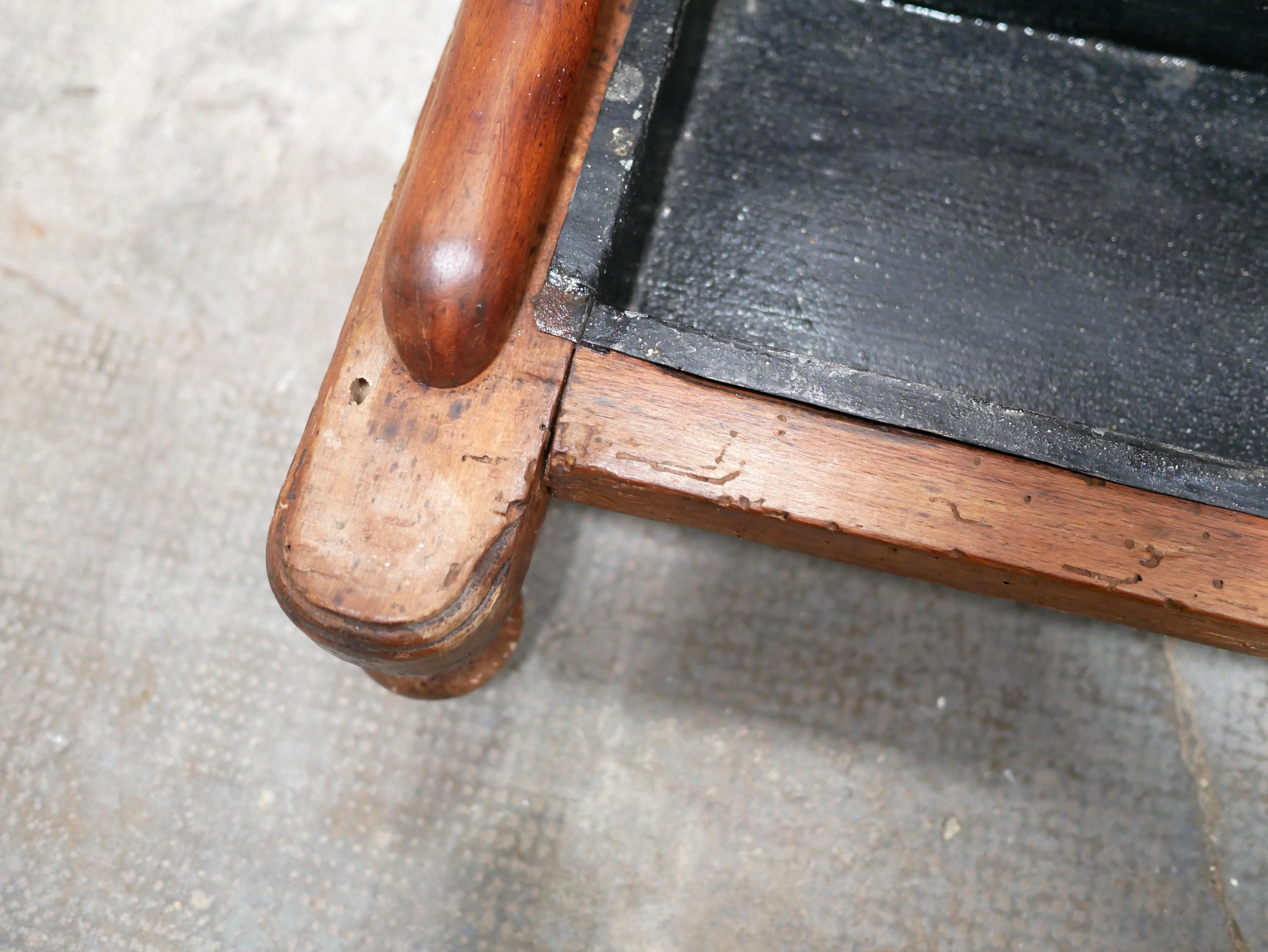 Metal Old wooden locker room coat rack