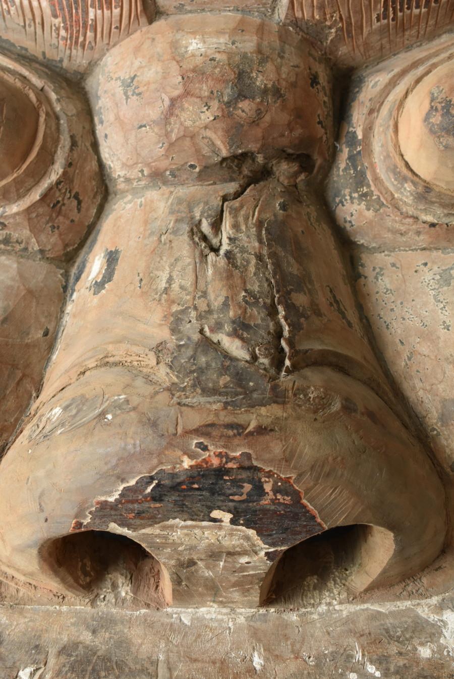 Wood Old wooden mask from southern China/lion mask/ritual item//Festival Mask For Sale
