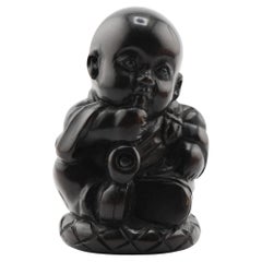 Old Wooden Netsuke 19/20th C Japanese Japan Figural Figure Meiji Period