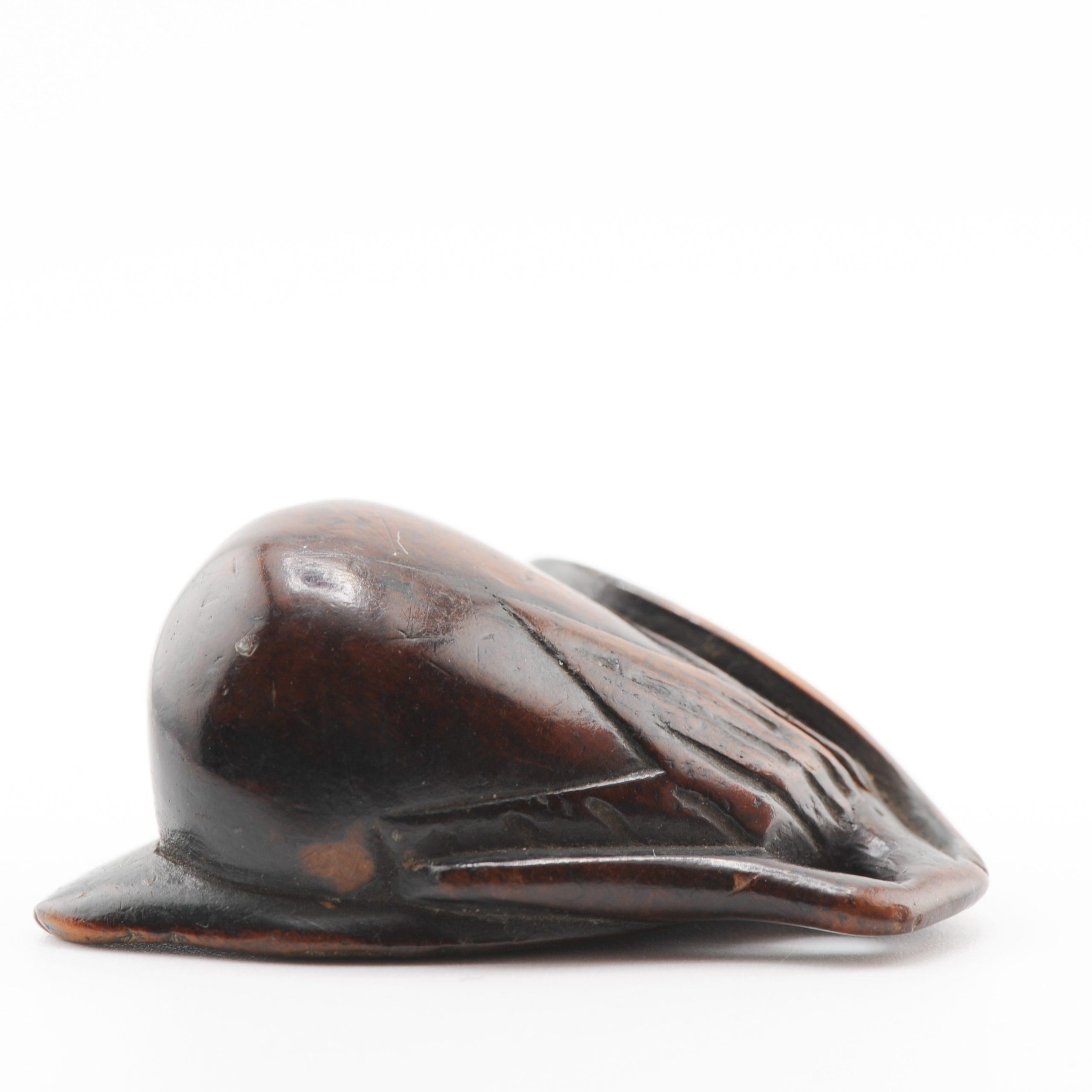 Old Wooden Netsuke 19/20th C Japanese Japan Fruit Meiji Period For Sale 5