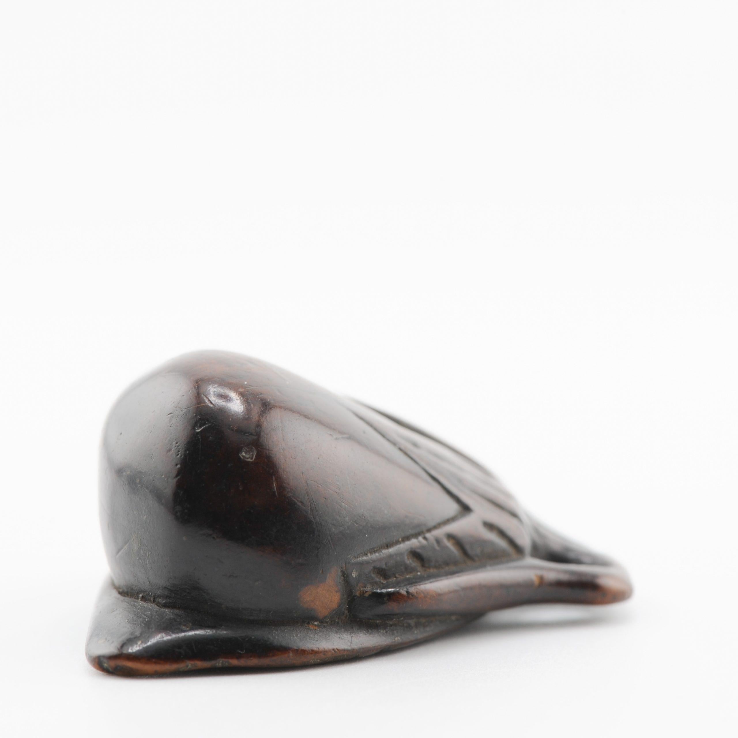 Old Wooden Netsuke 19/20th C Japanese Japan Fruit Meiji Period For Sale 2