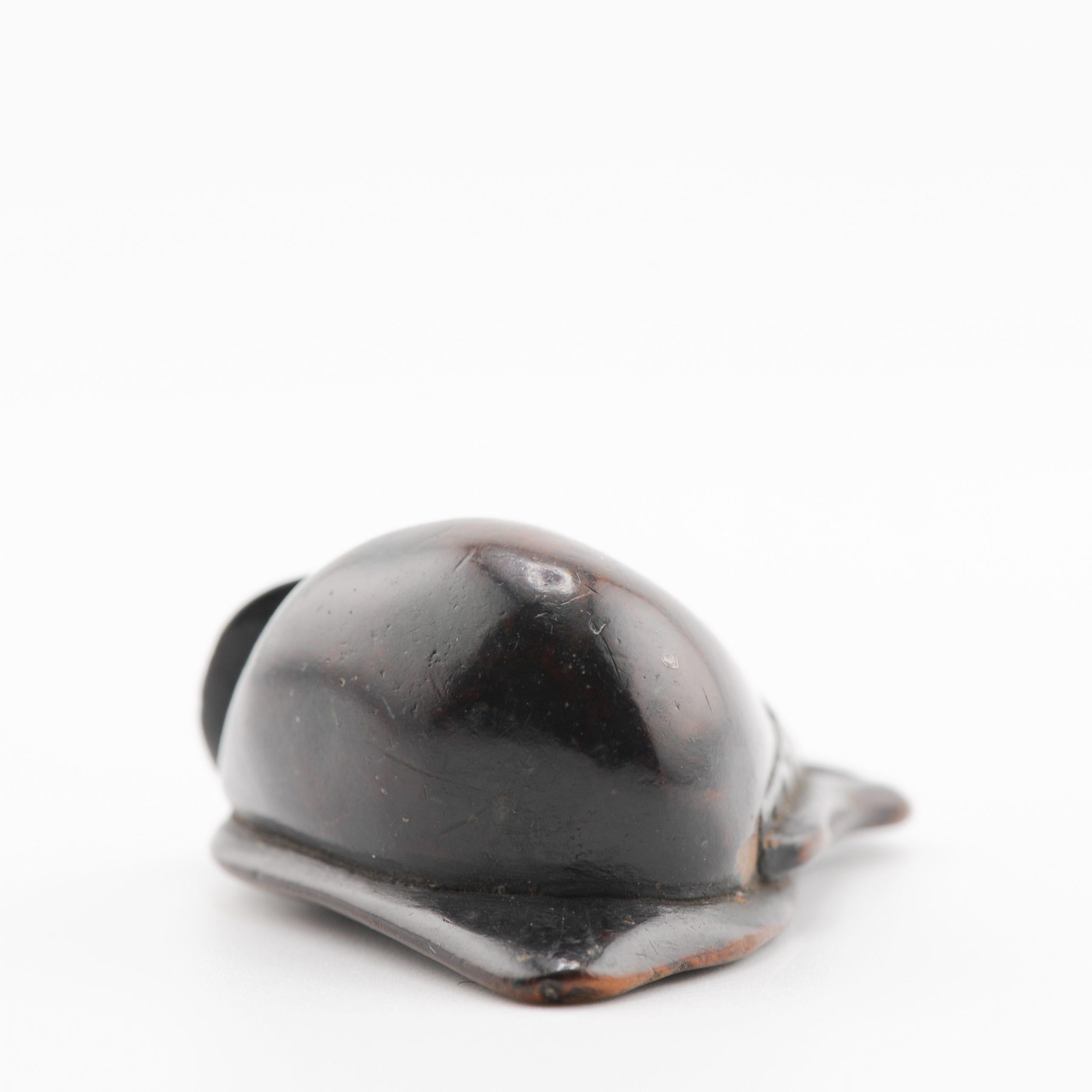 Old Wooden Netsuke 19/20th C Japanese Japan Fruit Meiji Period For Sale 4