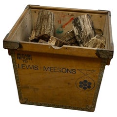 Old Wooden Printers Aufbewahrungsbox, Log Box  Eine gute, starke Aufbewahrungsbox aus Holz 