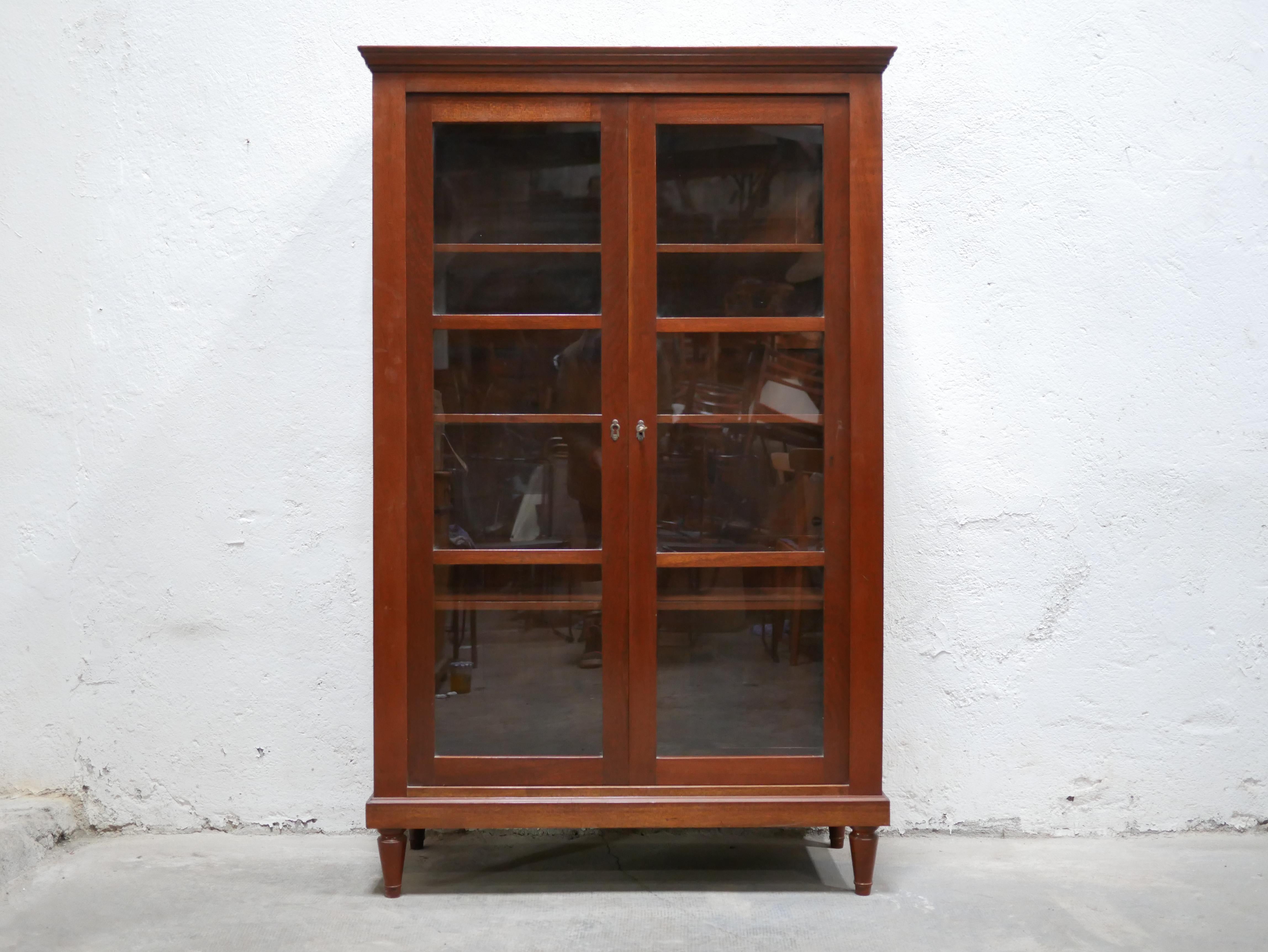 20th Century Old Wooden Showcase For Sale