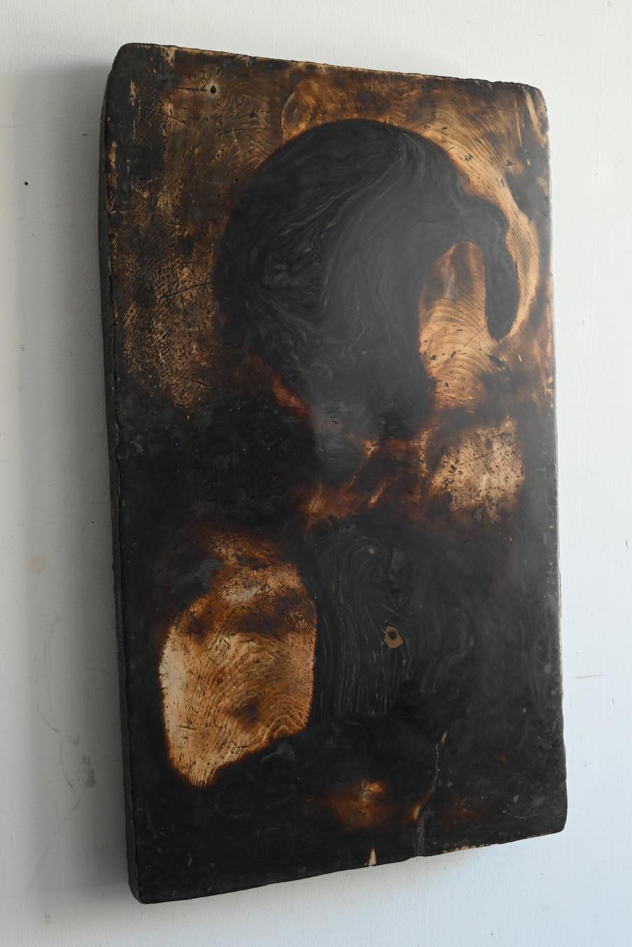Showa Old work board of a Japanese lacquerware craftsman/20th century/wall art