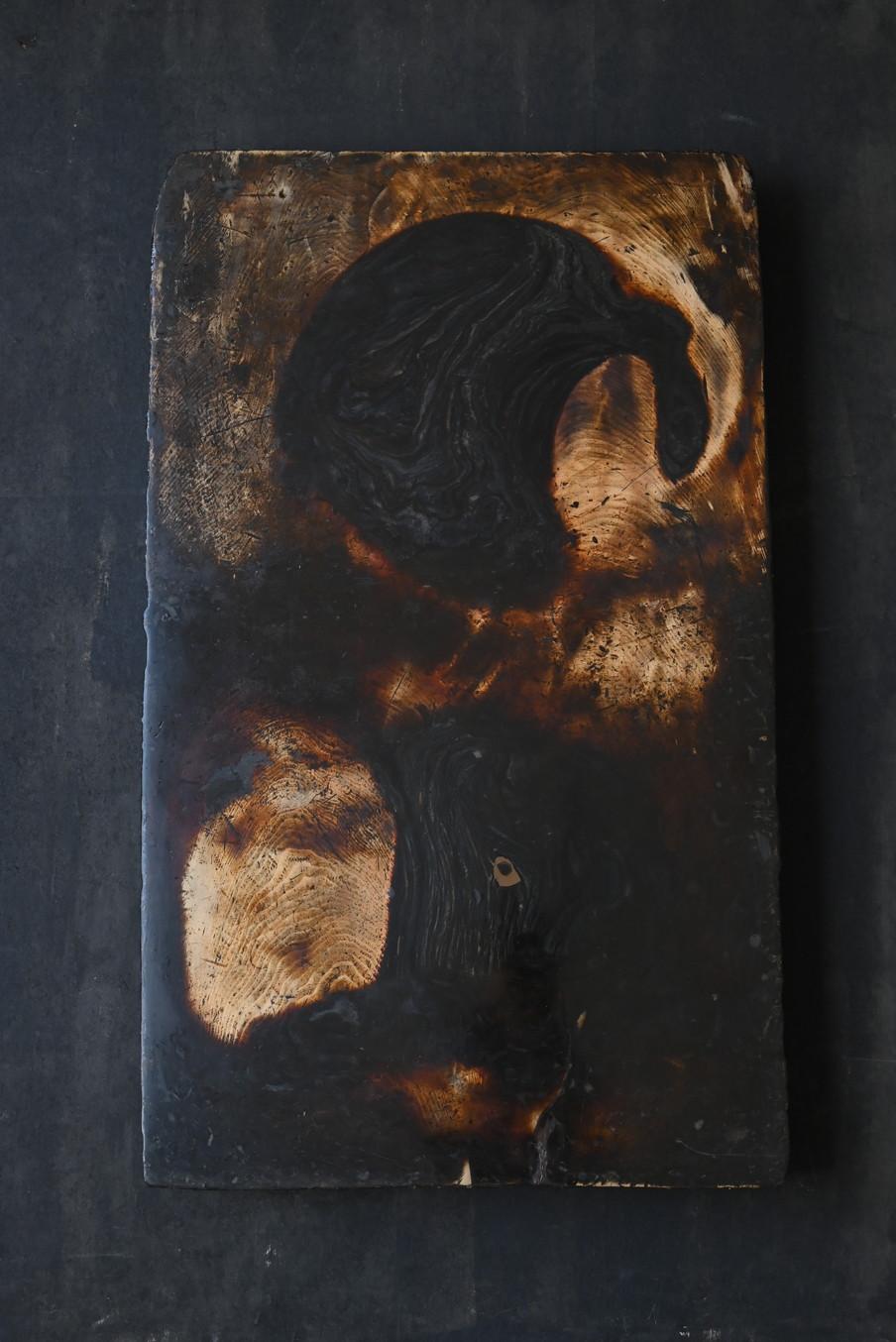 Old work board of a Japanese lacquerware craftsman/20th century/wall art 1