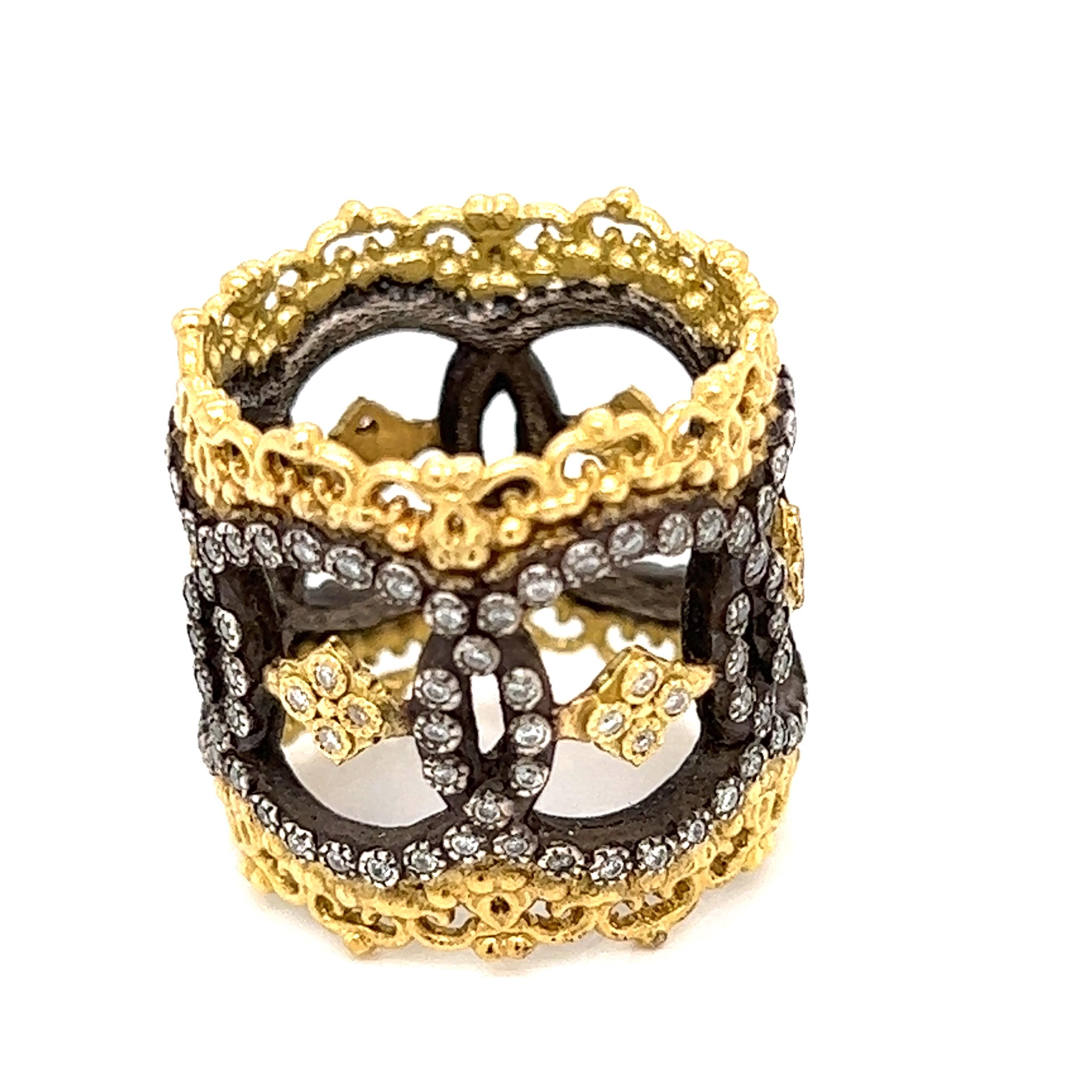 Old World Diamond Statement Ring at 1stDibs
