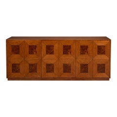 Old-World Marquetry Credenza, 86"