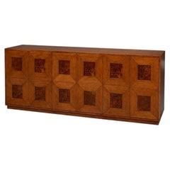 Old-World Marquetry Credenza, 86"