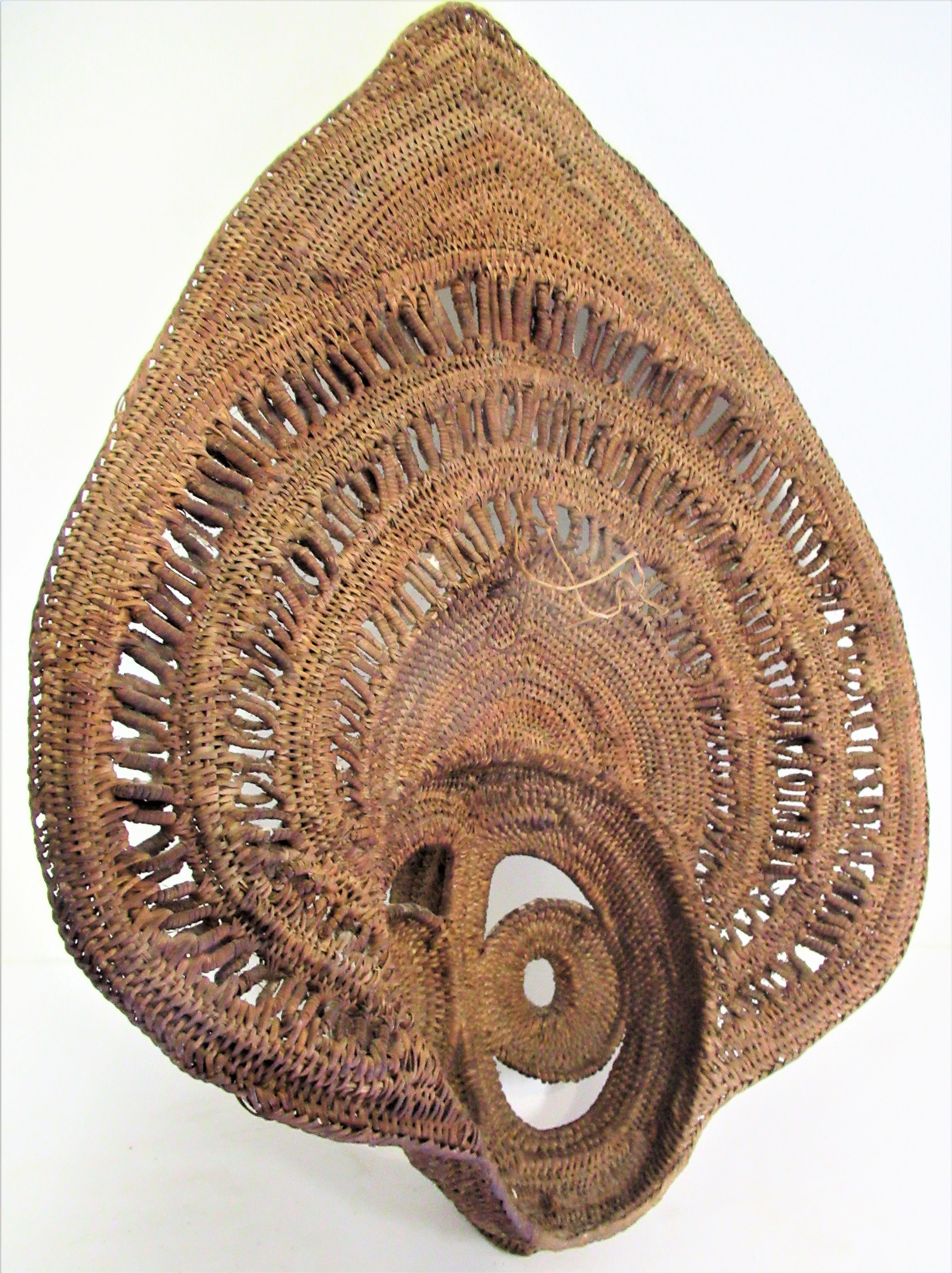 Hand-Woven Abelam Papua New Guinea Woven Yam Mask