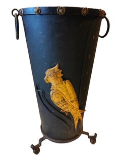 Alter schmiedeeiserner Schirmständer