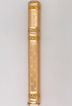 Old Yellow Gold 18 Karat First Empire Needle Box