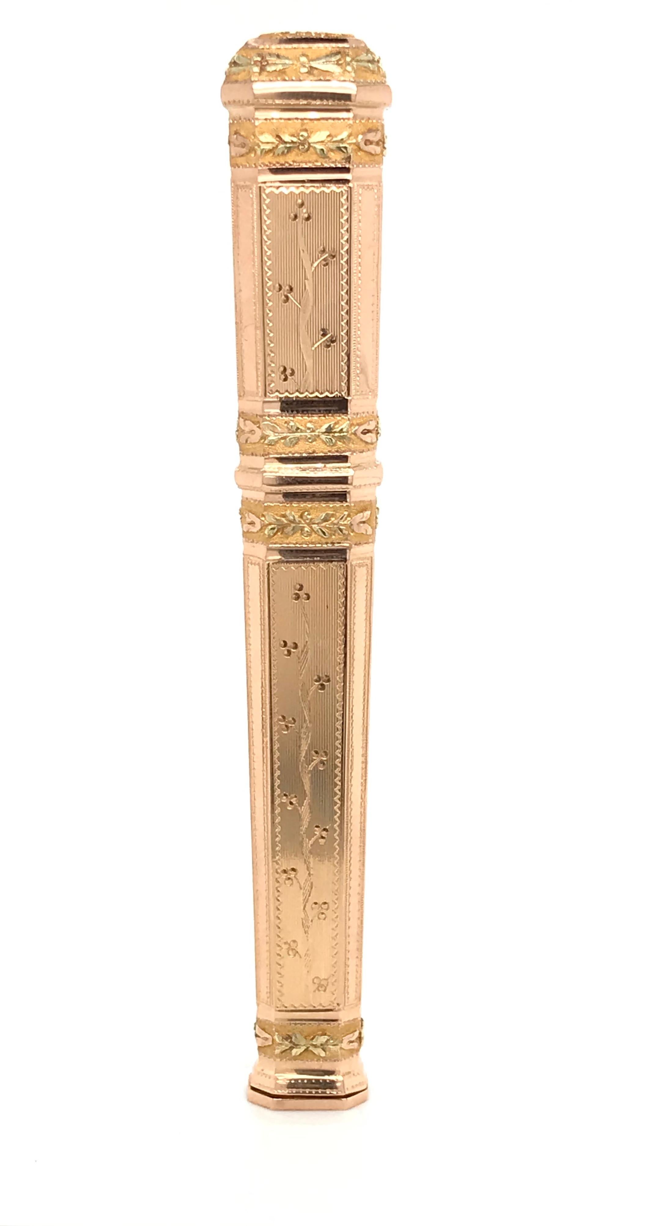 Old Yellow Gold 18 Karat First Empire Needle Box In New Condition In Vannes, FR