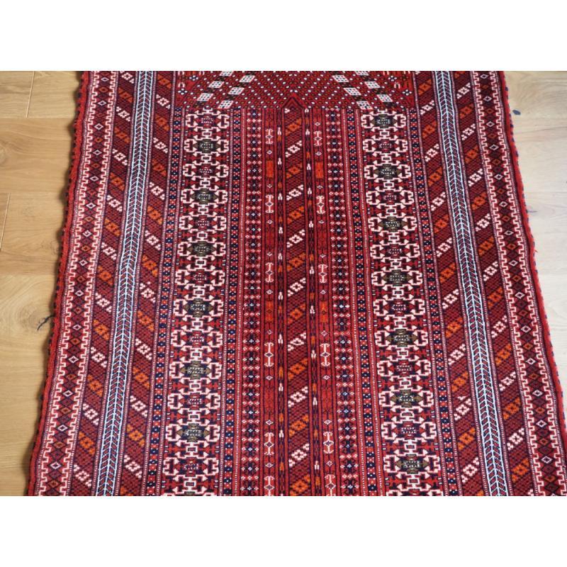 Vecchio Yomut Turkmen Salatch, copertura per culla per bambini, circa 1930 In condizioni ottime in vendita a Moreton-In-Marsh, GB