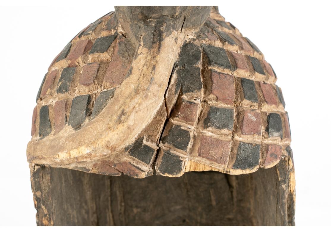 Older African Dance Mask Surmounted With A Sitting Figure im Angebot 3